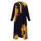 Karvinen Silk Dress Yellow and Black 
