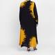 Karvinen Silk Dress Yellow and Black 