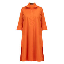 Karvinen Poplin Dress Orange  - Plus Size Collection