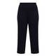 Karvinen Knitted Plisse Cropped Trouser Black