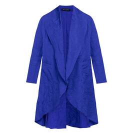 Karvinen Crinkle Jacket Royal Blue  - Plus Size Collection
