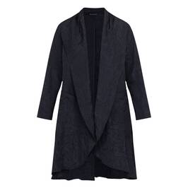 Karvinen Crinkle Jacket Black  - Plus Size Collection