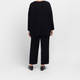 Karvinen Knitted Ribbed Sweater Black