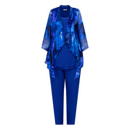 Lewis Henry Three Piece Ensemble Blue  - Plus Size Collection