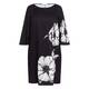 Luisa Viola Poppy Print Dress Black and White
