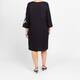Luisa Viola Poppy Print Dress Black and White
