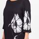 Luisa Viola Poppy Print Dress Black and White