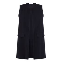 Luisa Viola Cady Gilet Black - Plus Size Collection