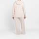 Luisa Viola Zip Hoodie Beige and White 