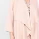 Luisa Viola Long Duster Jacket Pink 