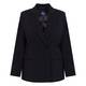Luisa Viola Double Breasted Suit Jacket Black