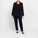 Luisa Viola Double Breasted Suit Jacket Black