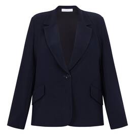 Luisa Viola Jersey Blazer Navy  - Plus Size Collection