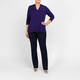 Luisa Viola Knitted V-Neck Sweater Violet 
