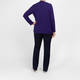 Luisa Viola Knitted V-Neck Sweater Violet 