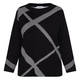 Luisa Viola Abstract Intarsia Sweater Black 