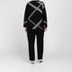 Luisa Viola Abstract Intarsia Sweater Black 