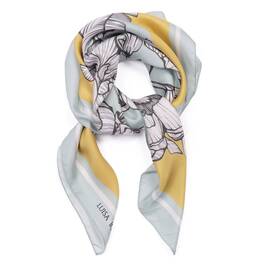 Luisa Viola Pure Silk Scarf Yellow  - Plus Size Collection
