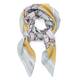 Luisa Viola Pure Silk Scarf Yellow 