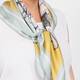 Luisa Viola Pure Silk Scarf Yellow 