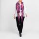 Luisa Viola Print Scarf Fuchsia 