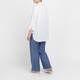 Luisa Viola Sequin Linen Blend Shirt Cream 