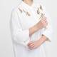 Luisa Viola Sequin Linen Blend Shirt Cream 
