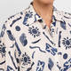 Luisa Viola Shell Print Shirt Navy 