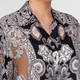 Luisa Viola Scarf Print Shirt Black 