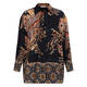 Luisa Viola Paisley Print Shirt Black 