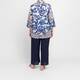Luisa Viola Floral Cotton Shirt Blue