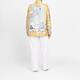 Luisa Viola Satin Shirt Print Yellow