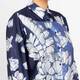 Luisa Viola Satin Shirt Print Navy 