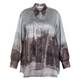 Luisa Viola Shirt Satin Print Grey 