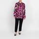 Luisa Viola Geometric Print Shirt Fuchsia 