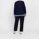Luisa Viola Floral Intarsia Sweater Navy 