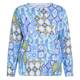 Luisa Viola Tile Print Sweater Blue
