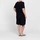 Luisa Viola Print Front T-Shirt Black
