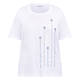 Luisa Viola Beaded Flower Cotton T-Shirt 