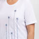 Luisa Viola Beaded Flower Cotton T-Shirt 