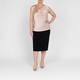 Luisa Viola Cowl Neck Top Blush Pink 