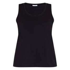 Luisa Viola Vest Top Black  - Plus Size Collection