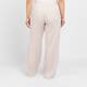 Luisa Viola Knitted Side Stripe Trousers Beige 