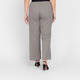 Luisa Viola Houndstooth Kick-Flare Trousers Black