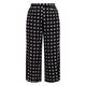 Luisa Viola Printed Trousers Black