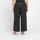 Luisa Viola Printed Trousers Black