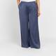 Luisa Viola Satin Trousers Dusky Blue