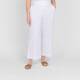 Luisa Viola Pull On Gaberdine Trouser White