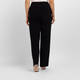 Luisa Viola Pull-On Envers Satin Trousers Black