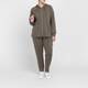 Luisa Viola Scuba Jersey Hooded Jacket Khaki 